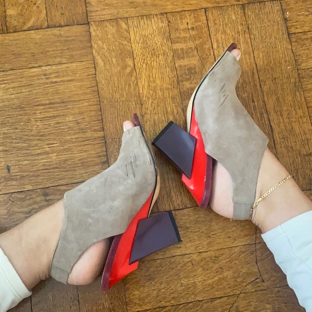 Calvin Klein unique heels/mules- Size 8.5!